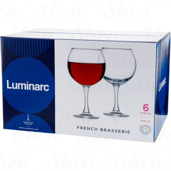 Набор бокалов для вина 350 мл 6 шт Luminarc French Brasserie