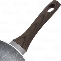 Сковорода с антипригарным покрытием 28 см Kamille Grey marble