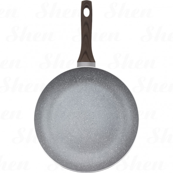 Сковорода с антипригарным покрытием 28 см Kamille Grey marble
