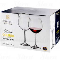 Бокал для вина 570 мл Crystalite Bohemia &amp;quot;Colibri&amp;quot;