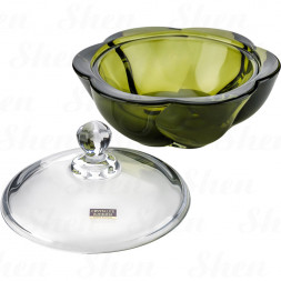 Конфетница с крышкой 20 см Crystalite Bohemia &amp;quot;Barley&amp;quot;