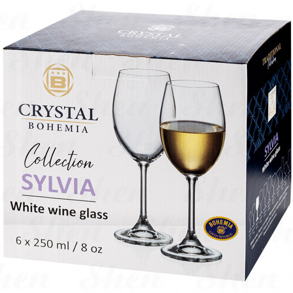 Бокал для вина 250 мл Crystalite Bohemia &amp;quot;Sylvia&amp;quot;