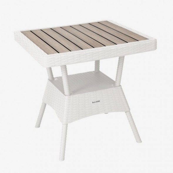 Стол квадратный пластиковый 75,5х76 см Элластик-Пласт Rattan