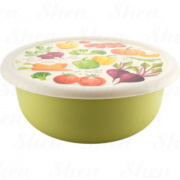 Миска с крышкой с декором 3,2 л Homver