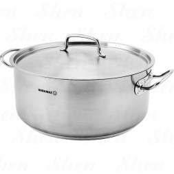 Кастрюля из нержавеющей стали с крышкой 11,6 л Korkmaz Proline Gastro