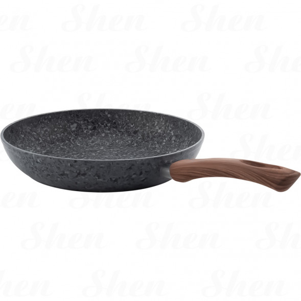 Сковорода с антипригарным покрытием 30 см Kamille Grey marble