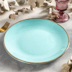 Тарелка безбортовая 28 см Porland Seasons Turquoise