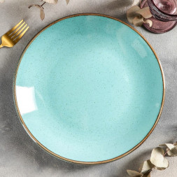 Тарелка безбортовая 28 см Porland Seasons Turquoise