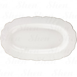 Блюдо овальное 46х27,5х4,5 см Lenardi Крокус Золото