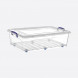 Контейнер с крышкой низкий 40 л DDStyle &amp;quot;Clear box&amp;quot;