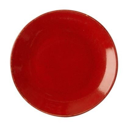 Тарелка безбортовая 28 см Porland Seasons Red