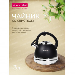 Чайник со свистком 3 л Kamille