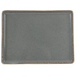 Блюдо прямоугольное 35х26 см Porland Seasons Dark Grey