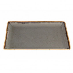 Блюдо прямоугольное 35х26 см Porland Seasons Dark Grey