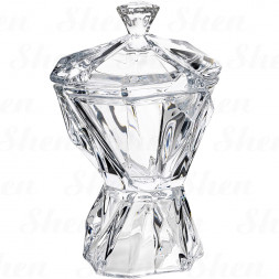 Конфетница на ножке с крышкой 27,5 см Crystalite Bohemia &amp;quot;Enigma&amp;quot;