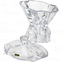 Конфетница на ножке с крышкой 27,5 см Crystalite Bohemia &amp;quot;Enigma&amp;quot;