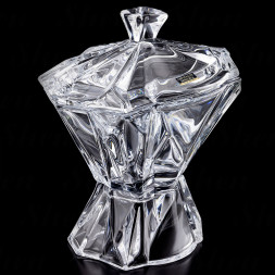 Конфетница на ножке с крышкой 27,5 см Crystalite Bohemia &amp;quot;Enigma&amp;quot;