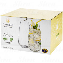 Стакан низкий 550 мл Crystalite Bohemia &amp;quot;Anser&amp;quot;