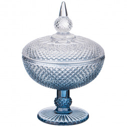 Конфетница на ножке 15,7х23 см Lefard «Diamant Blue»