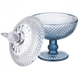 Конфетница на ножке 15,7х23 см Lefard «Diamant Blue»