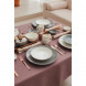 Тарелка безбортовая 24 см Porland Seasons Dark Grey