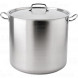 Кастрюля из нержавеющей стали с крышкой 33,5 л Korkmaz Proline Gastro