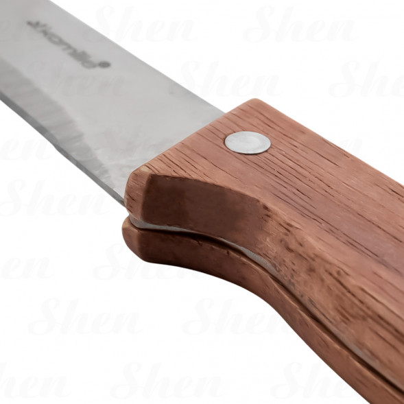 Нож кухонный разделочный с деревянной ручкой Kamille