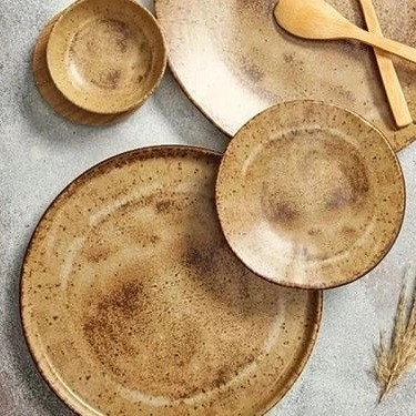Тарелка мелкая 17 см Porland Stoneware Natura