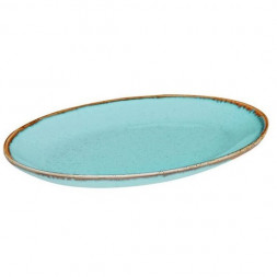 Блюдо овальное 31х24 см Porland Seasons Turquoise