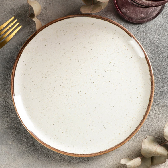 Тарелка для пиццы 20 см Porland Seasons Beige