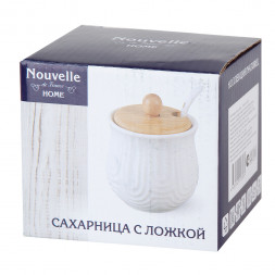 Сахарница с ложкой 8,5х8,5х9 см 260 мл Ens Group Naturel