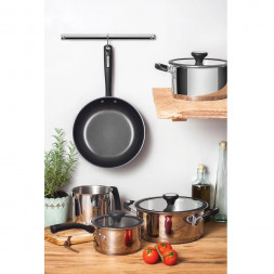 Ковш с крышкой 1,4 л Tramontina Solar SILICONE