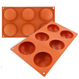 Форма силиконовая полусфера 7х3,5 см CS-002