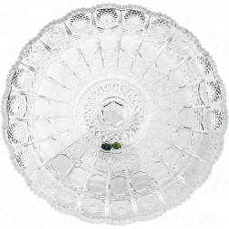 Тортовница на ножке хрустальная 31 см Crystal Bohemia 500PK