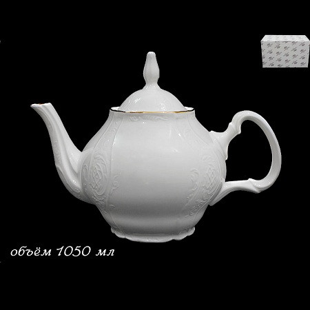 Чайник заварочный 1 л Lenardi Maria Gold