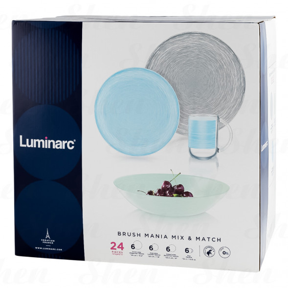 Сервиз столовый 24 предмета Luminarc Brush Mania