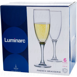 Набор бокалов для шампанского 170 мл 6 шт Luminarc French Braserrie