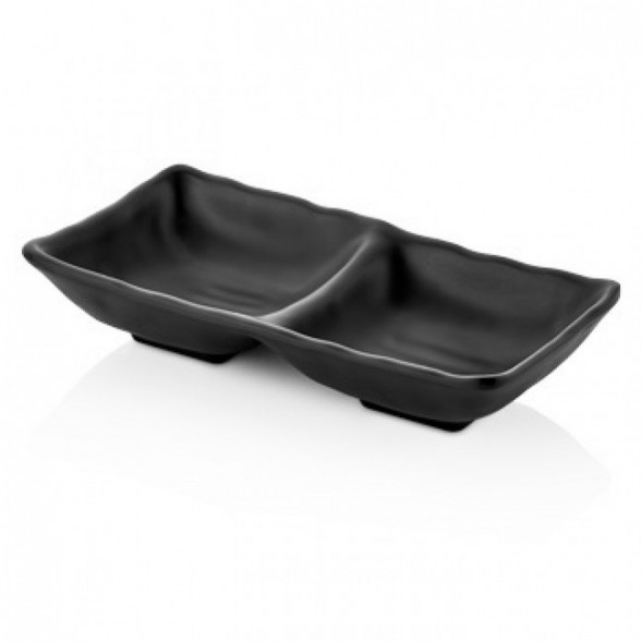 Соусник двухсекционный 68 мл Kulsan Terra Black