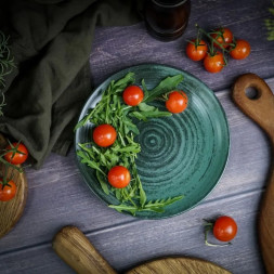 Тарелка безбортовая 25 см Porland Lykke Green