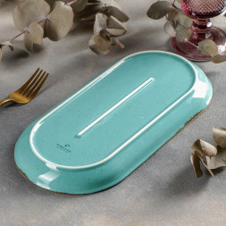 Блюдо овальное 30х15 см Porland Seasons Turquoise