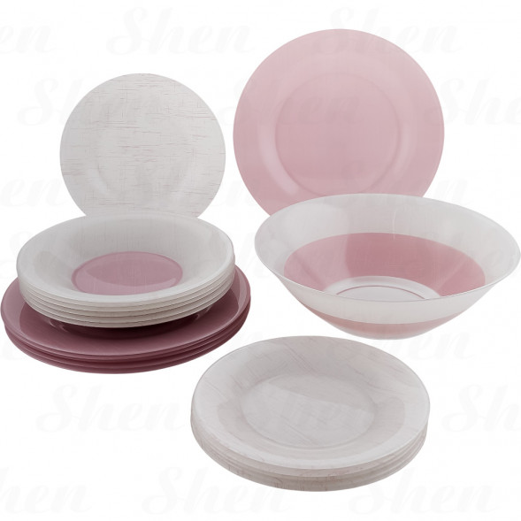 Сервиз столовый 19 предметов Luminarc Ambi Poppy Pink