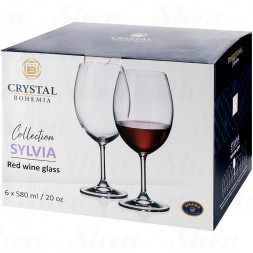 Бокал для вина 580 мл Crystalite Bohemia &amp;quot;Sylvia&amp;quot;
