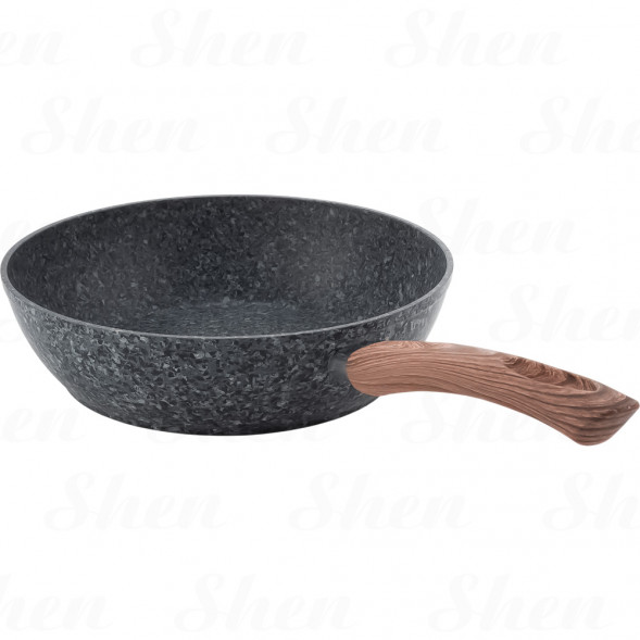 Сотейник с антипригарным покрытием 26 см Kamille Grey marble