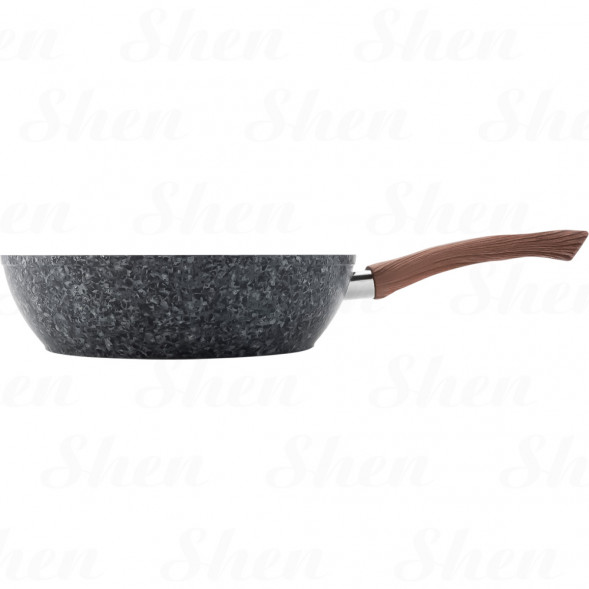 Сотейник с антипригарным покрытием 26 см Kamille Grey marble