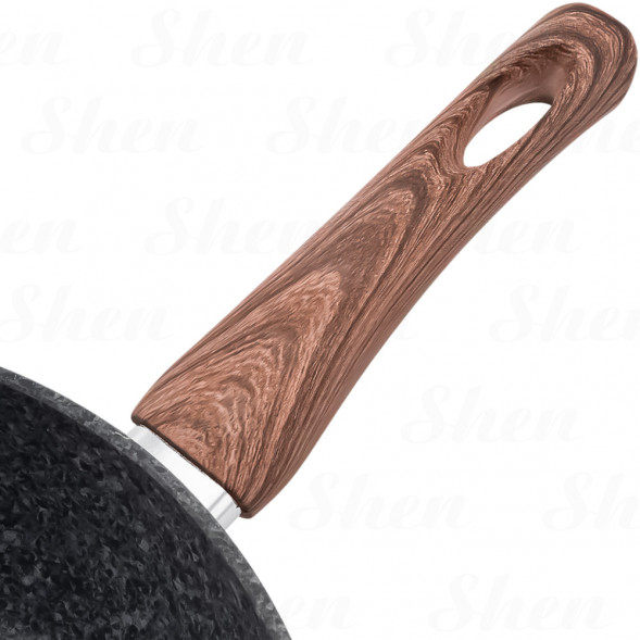 Сотейник с антипригарным покрытием 26 см Kamille Grey marble
