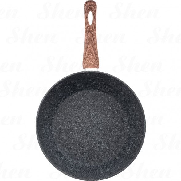 Сотейник с антипригарным покрытием 26 см Kamille Grey marble