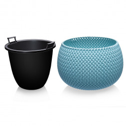 Кашпо со вставкой 3,9 л Elfplast «Lace»