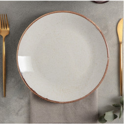 Тарелка безбортовая 24 см Porland Seasons Beige