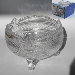 Конфетница стеклянная 22 см Garbo Glass