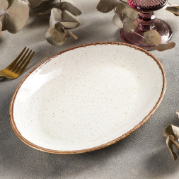 Блюдо овальное 24х19 см Porland Seasons Beige